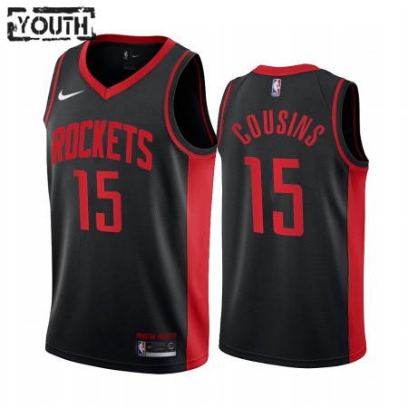 NBA Børn Trøje Houston Rockets DeMarcus Cousins 15 2020-21 Earned Edition Swingman